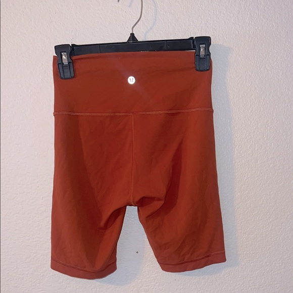 Lululemon Winder train biker shorts rust orange - Picture 1 of 5